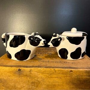 Ganz Vintage Cow Creamer and Sugar Set- Udderly Adorable!!!